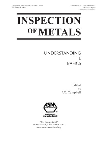 Inspection of metals : understanding the basics