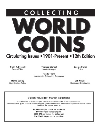 Collecting World Coins, Circulating Issues 1901-Present, 12th Edition