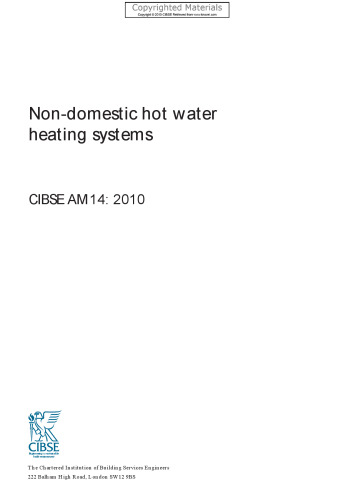 Non-domestic hot water heating systems