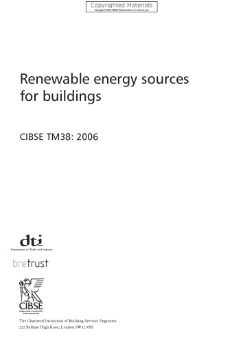 Renewable energy sources for buildings