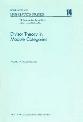 Divisor theory in module categories