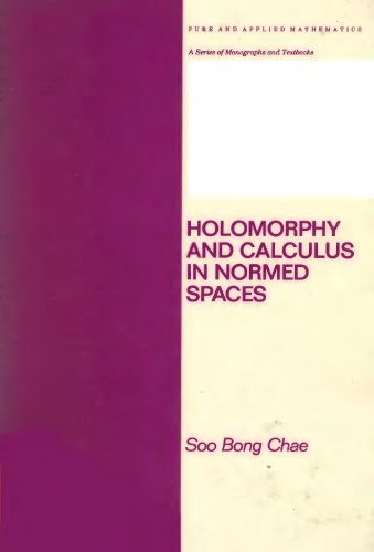 Holomorphy and Calculus in Normed Spaces