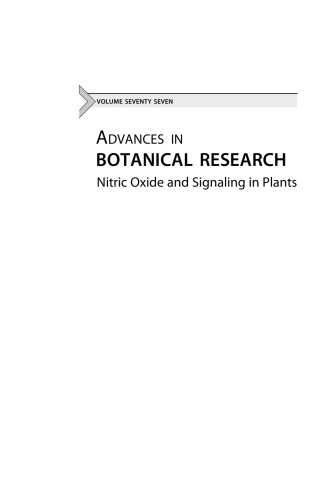 Nitric Oxide and Signaling in Plants,