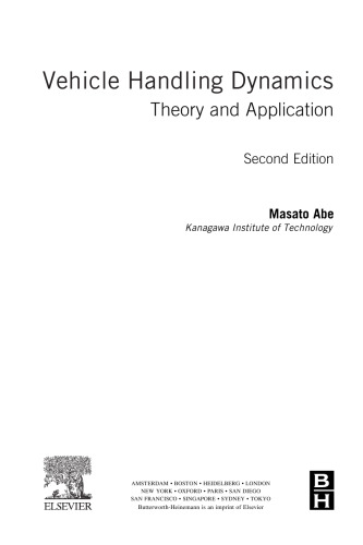 Vehicle Handling Dynamics, Second Edition: Theory and Application