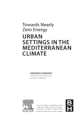 Towards nearly zero energy : urban settings in the Mediterranean climate