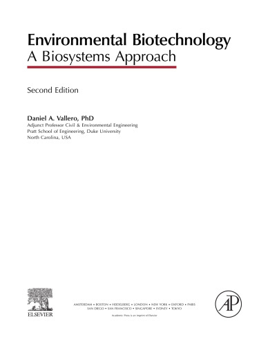 Environmental Biotechnology, Second Edition: A Biosystems Approach