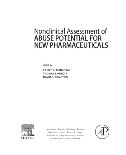 Nonclinical Assessment of Abuse Potential for New Pharmaceuticals