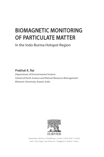 Biomagnetic monitoring of particulate matter : in the Indo-Burma hotspot region