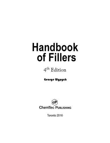 Handbook of Fillers, Fourth Edition