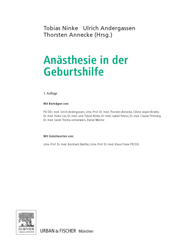 Anästhesie in der Geburtshilfe