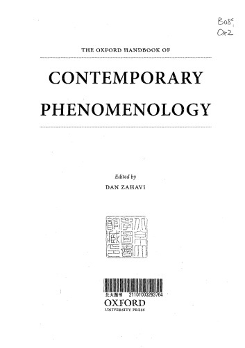 The Oxford Handbook of Contemporary Phenomenology