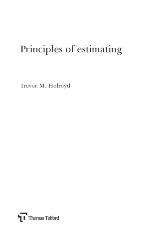 Principles of Estimating