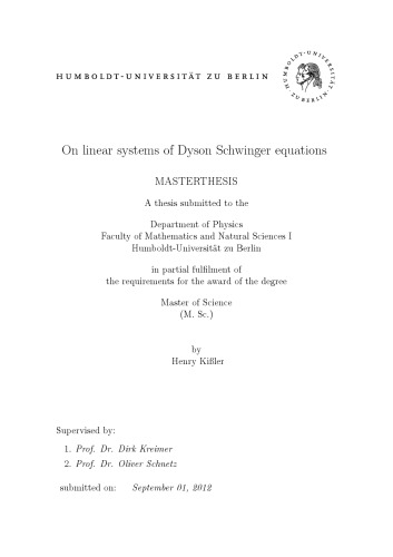 On linear systems of Dyson Schwinger equations