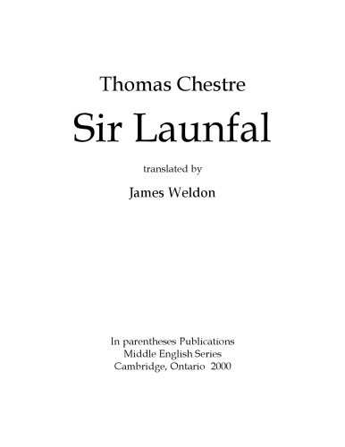 Sir Launfal, translated by James Weldon