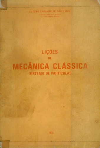 Licoes de Mecanica Classica -Sistemas de Particulas