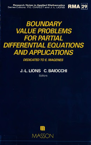 Boundary value problems for partial differential equations and applications : dedicated to E. Magenes