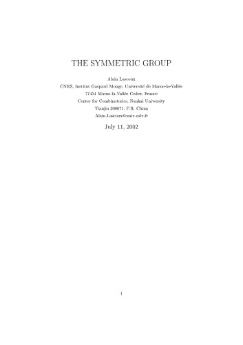 The symmetric group