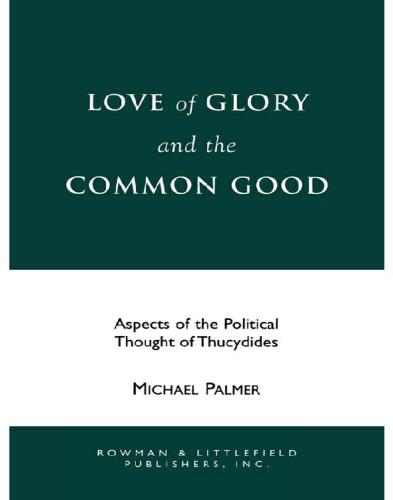 Love of Glory and the Common Good