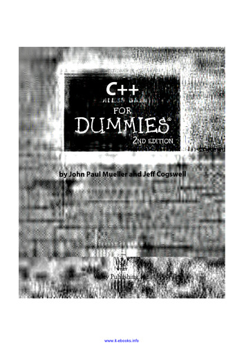 C++ All-In-One Desk Reference For Dummies, 2nd Edition