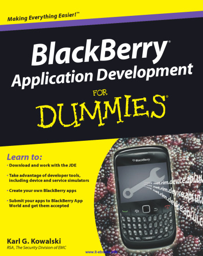 BlackBerry Application Development For Dummies