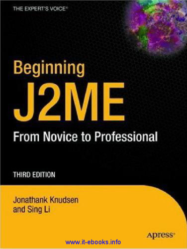 Beginning J2ME, 3rd Edition: From Novice to Professional