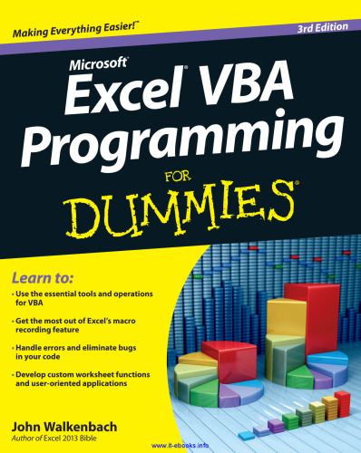 Excel VBA Programming For Dummies, 3rd Edition