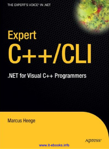 Expert Visual C++/CLI: .NET for Visual C++ Programmers