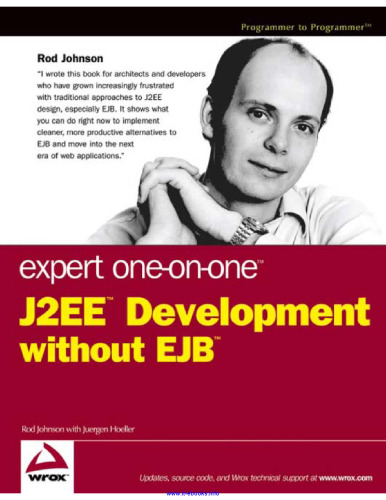 Expert One-on-One J2EE Development without EJB