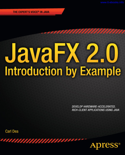 JavaFX 2.0: Introduction by Example