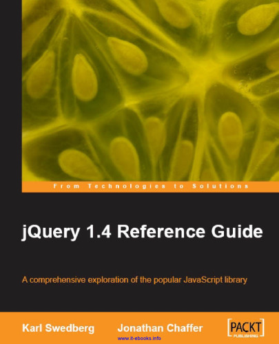 jQuery 1.4 Reference Guide