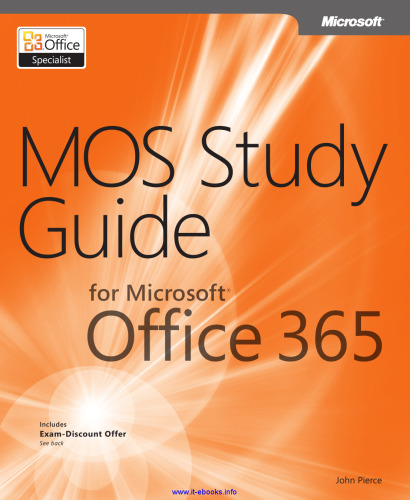 MOS Study Guide for Microsoft Office 365