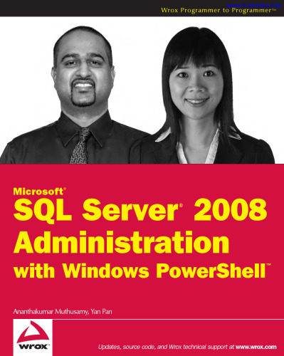 Microsoft SQL Server 2008 Administration with Windows PowerShell