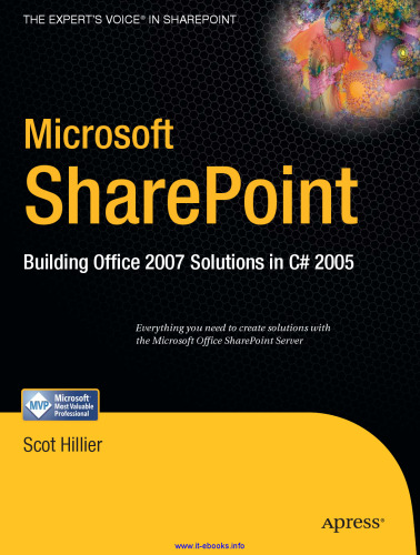 Microsoft SharePoint: Building Office 2007 Solutions in VB 2005