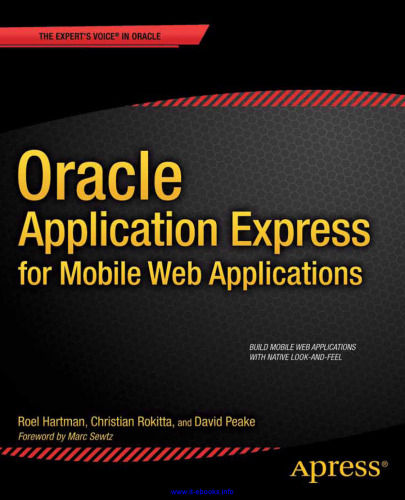 Oracle Application Express for Mobile Web Applications