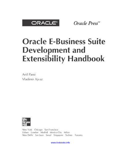 Oracle E-Business Suite Development & Extensibility Handbook