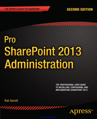 Pro SharePoint 2013 Administration, 2nd Edition