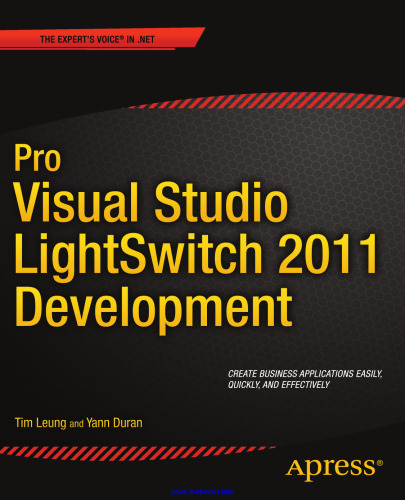 Pro Visual Studio LightSwitch 2011 Development