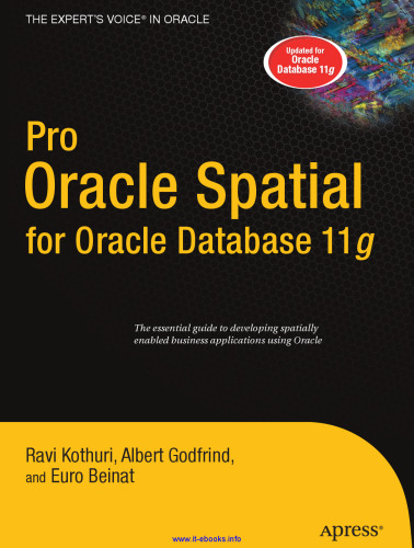 Pro Oracle Spatial for Oracle Database 11g