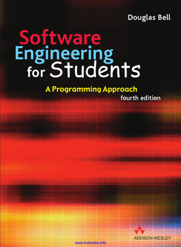 Software Engineering for Students, 4th edition: A Programming Approach