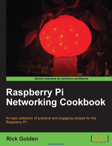 Raspberry Pi Networking Cookbook: Computer expert or enthusiast, this cookbook will help you use your Raspberry Pi to enhance your existing network. From sharing media across devices to deploying your own web portal, you’ll be amaze