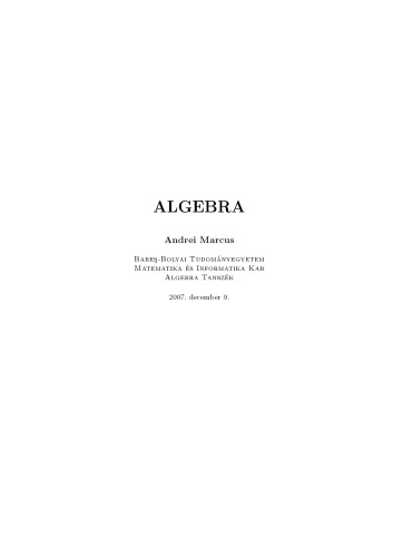 Algebra