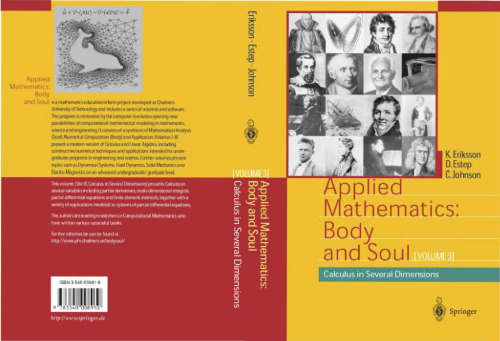 Applied Mathematics Body and Soul, Volume 3: Calculus in Several Dimensions