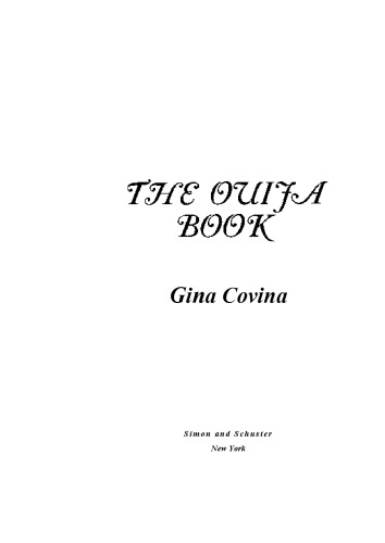 The Ouija Book