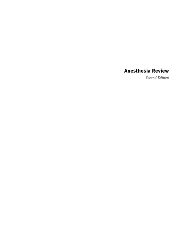 Anesthesia Review