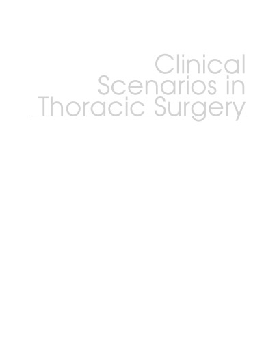 Clinical Scenarios in Thoracic Surgery