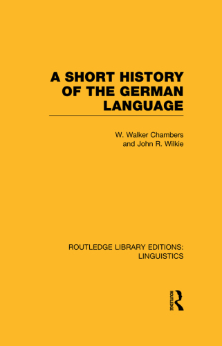 A Short History of the German Language