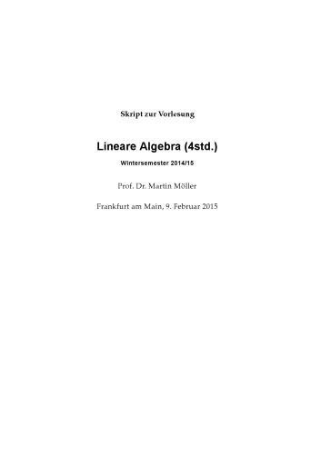 Lineare Algebra