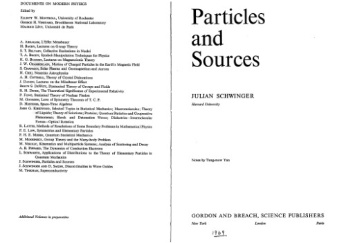 Particles and Sources