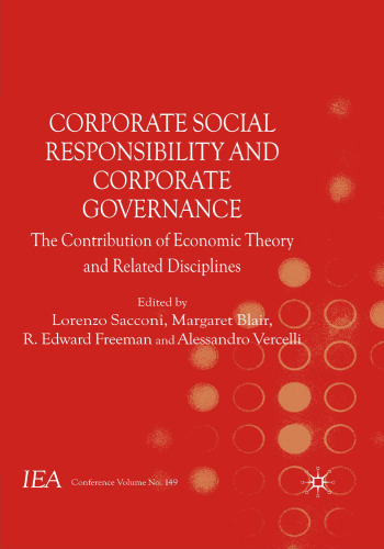 Corporate Social Responsibility and Corporate Governance: The Contribution of Economic Theory and Related Disciplines