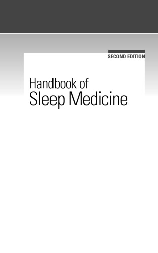 Handbook of Sleep Medicine